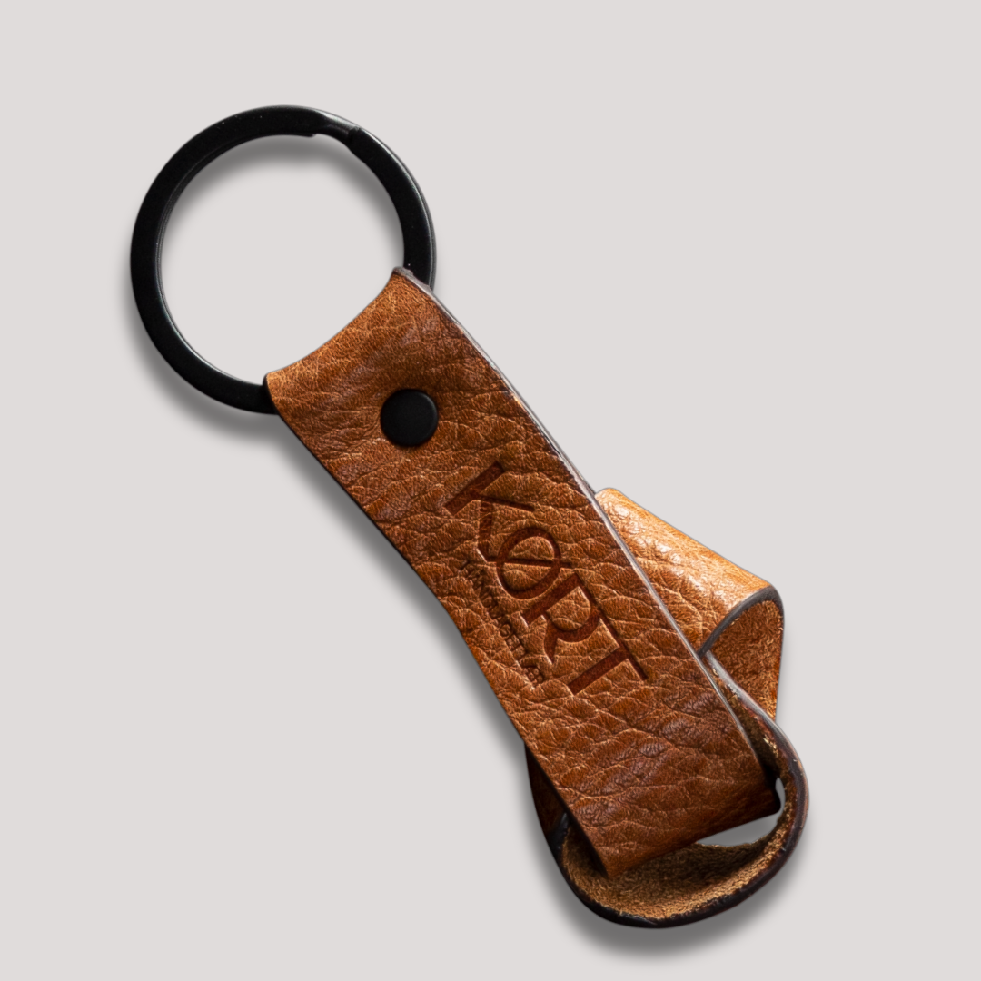 Pål Leather Keyring Tan