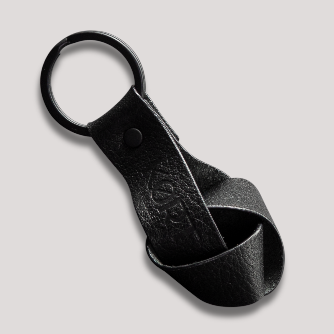 Pål Leather Keyring Black